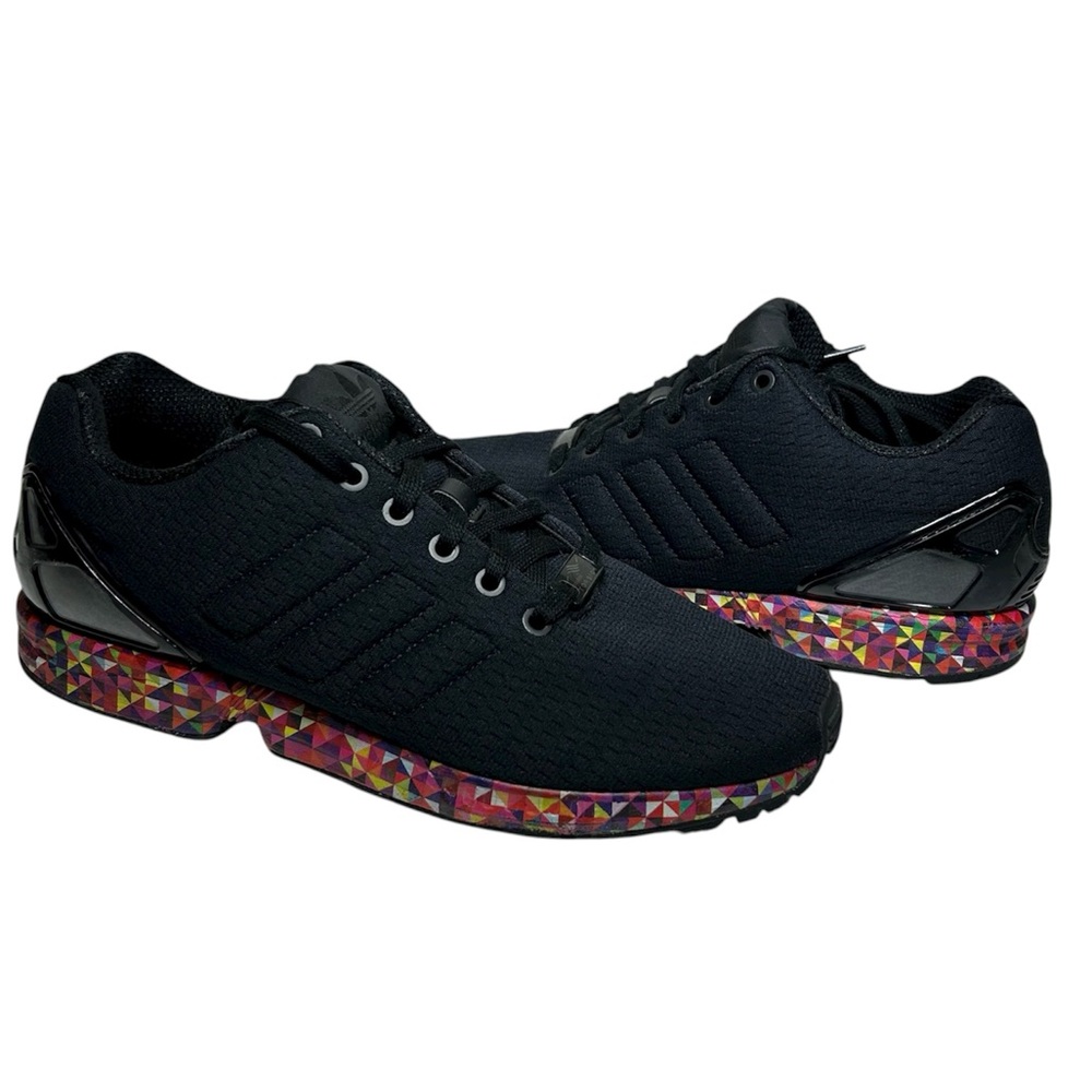 Adidas ZX Flux Torsion Black Mesh Prism Midsole Men’s Sneakers Shies 9
